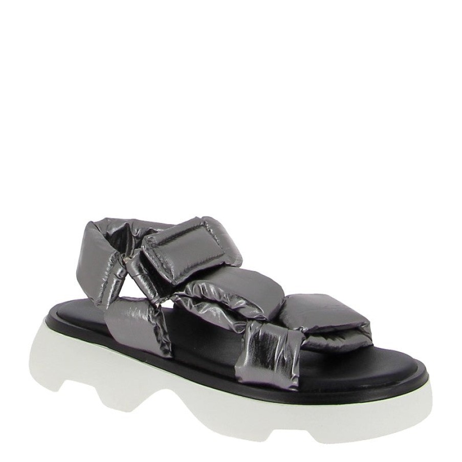 Womens Wave | Wave 23726 Pewter Platform Sandal