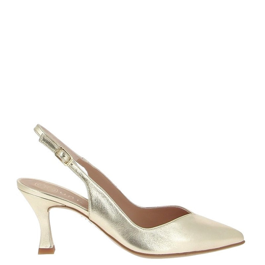 Edits Unisa | Unisa Karde Gold Slingback Pump