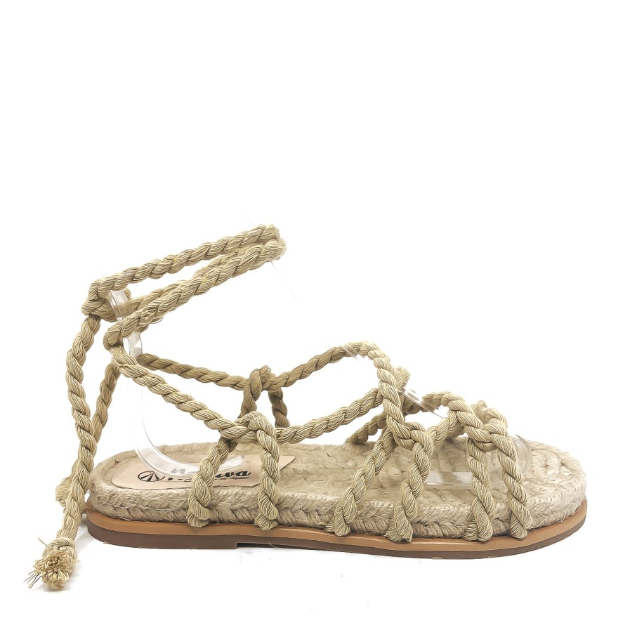 Womens Nattiva Low Heels | Nattiva Az154-01-043 Natural Sandal