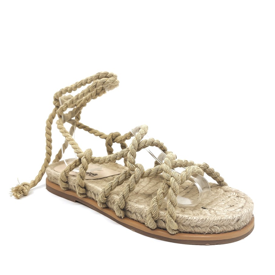 Womens Nattiva Low Heels | Nattiva Az154-01-043 Natural Sandal