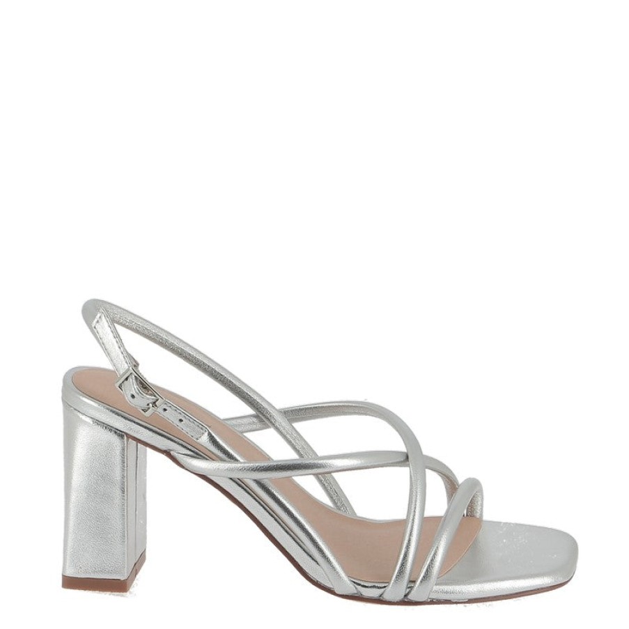 Edits Nude | Nude Kylie Silver Sandal