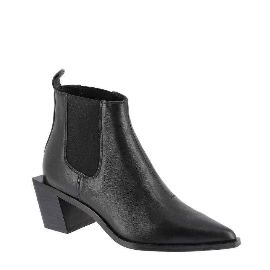 Womens Skin Ankle Boots | Skin Toronto Black Ankle Boot