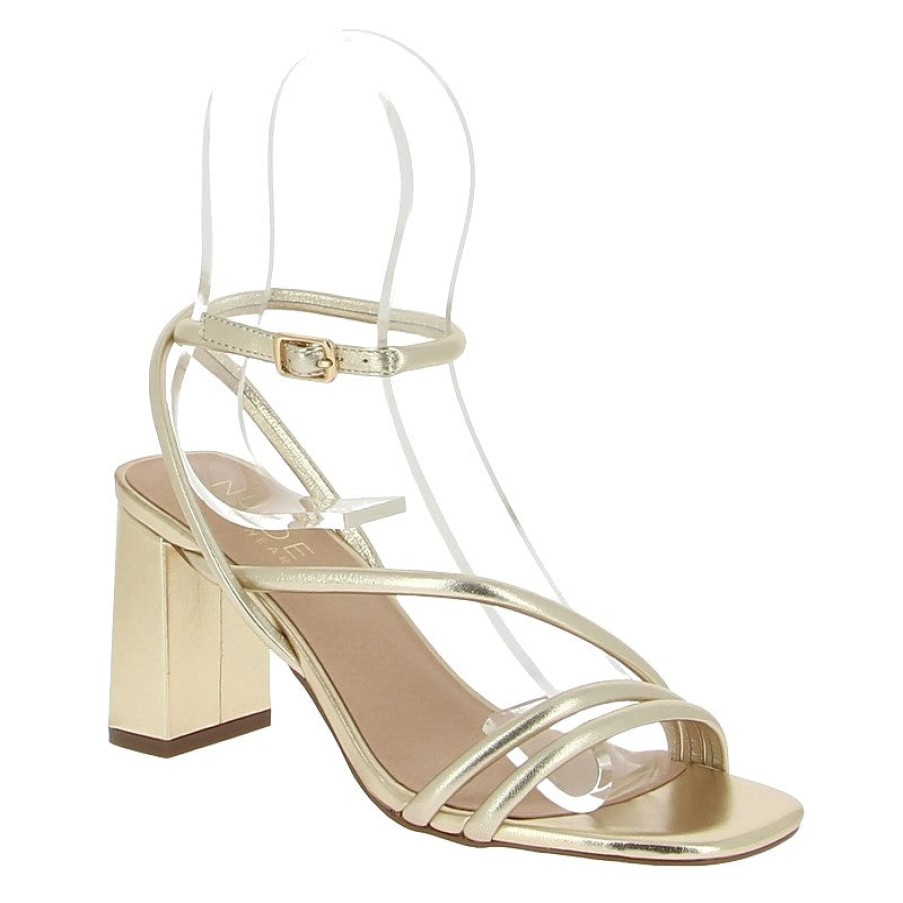 Edits Nude | Nude Dante Gold Heeled Sandal