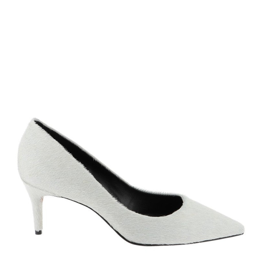 Womens Sempre Di Mid Heels | Sempre Di 160004 White Pony