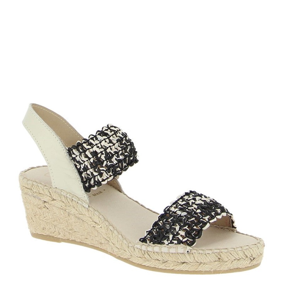 Womens Juncal Aguirre | Juncal Aguirre 2277 Black Multi Wedge Espadrille