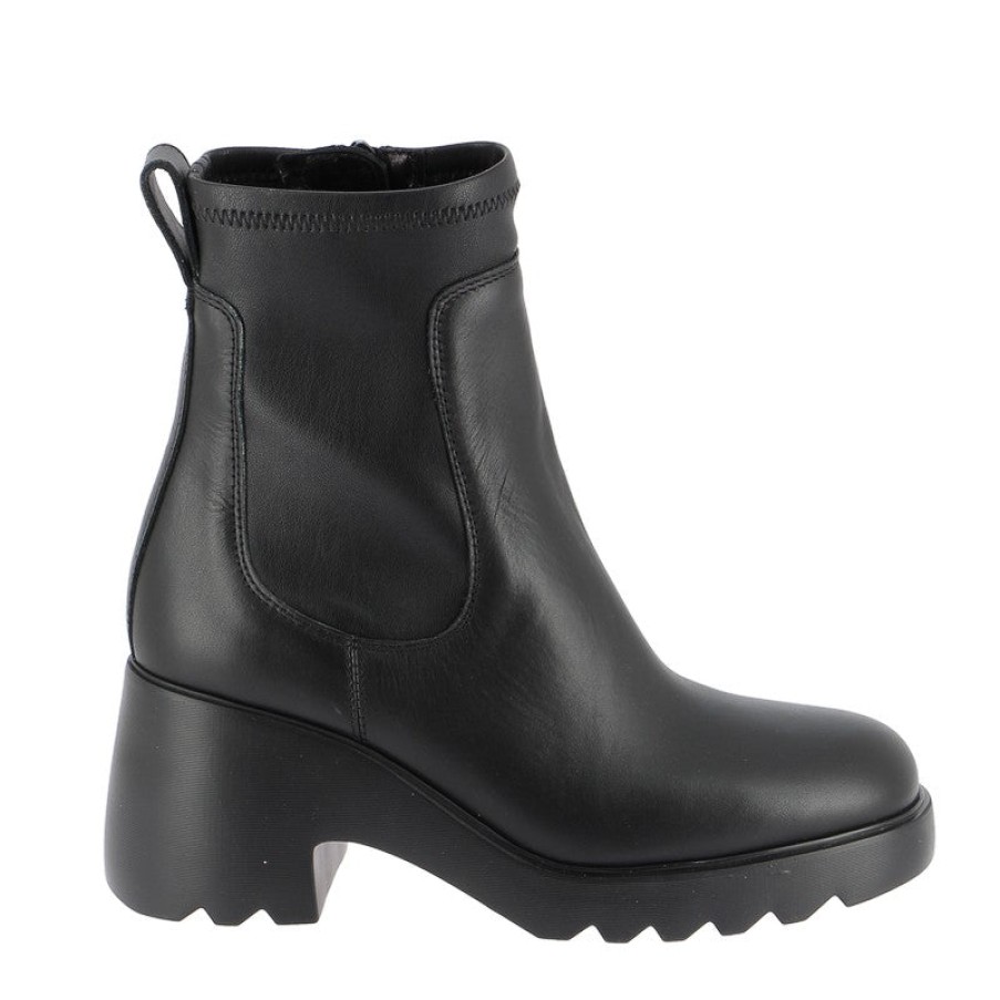 Womens Unisa Ankle Boots | Unisa Link Black Ankle Boot