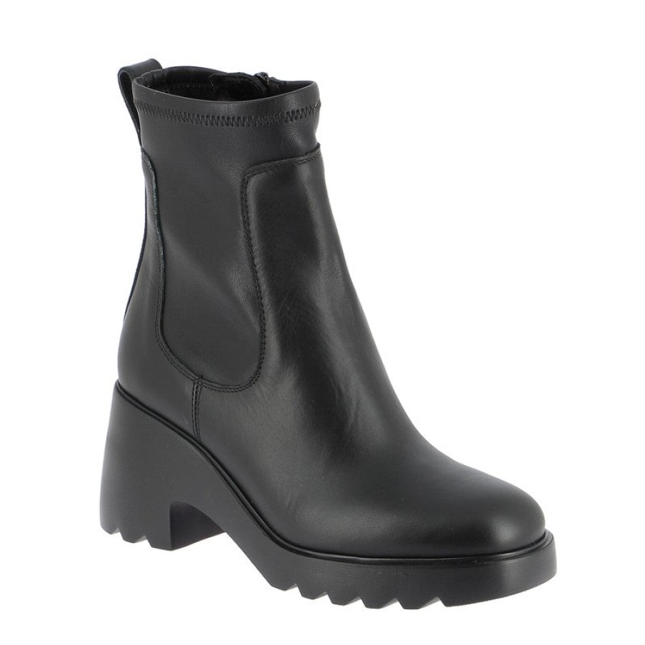 Womens Unisa Ankle Boots | Unisa Link Black Ankle Boot