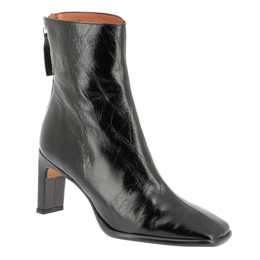 Womens Neo Ankle Boots | Neo 22544 Black Heeled Ankle Boot