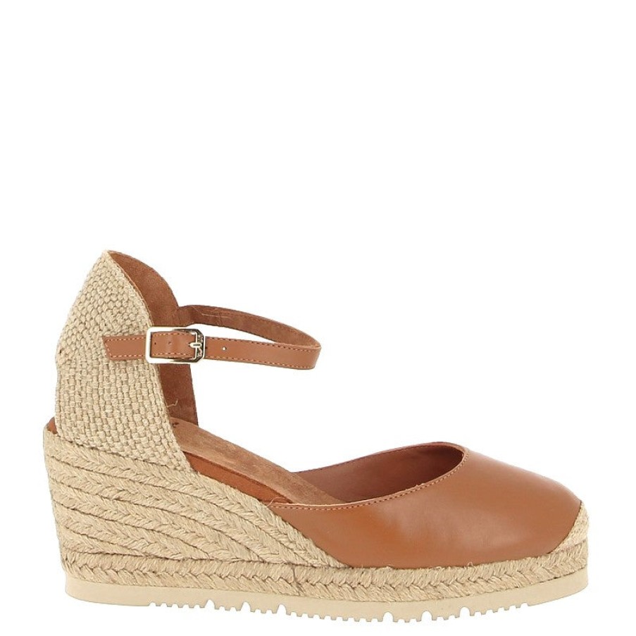 Womens Unisa | Unisa Caceres Tan Wedge Espadrille