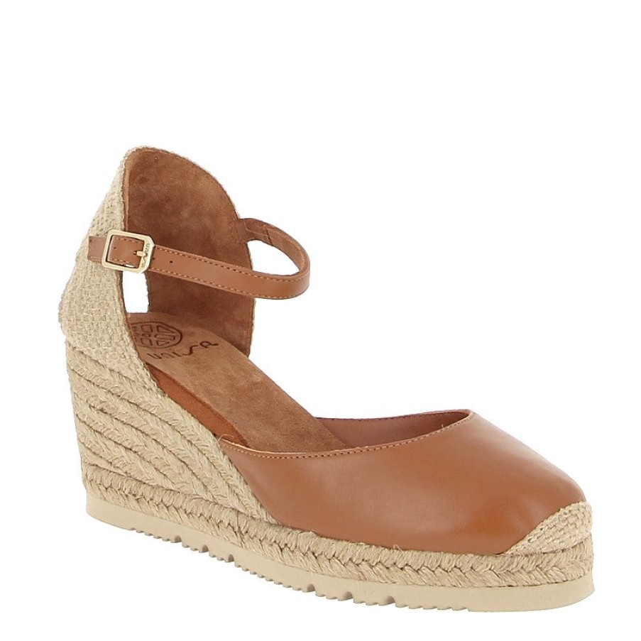 Womens Unisa | Unisa Caceres Tan Wedge Espadrille