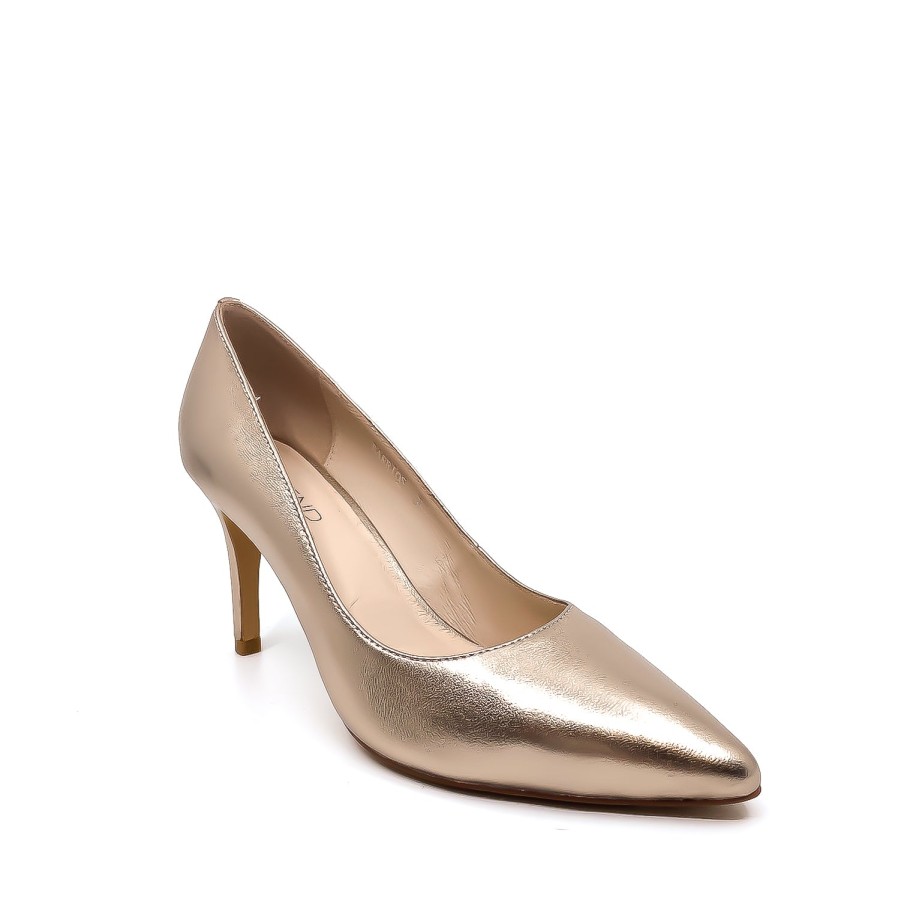 Womens Top End High Heels | Top End Barrios Champagne Metallic