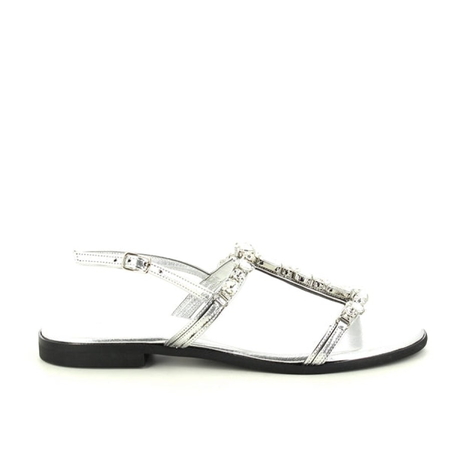 Edits Dalessi | Dalessi Exceed Silver Sandal