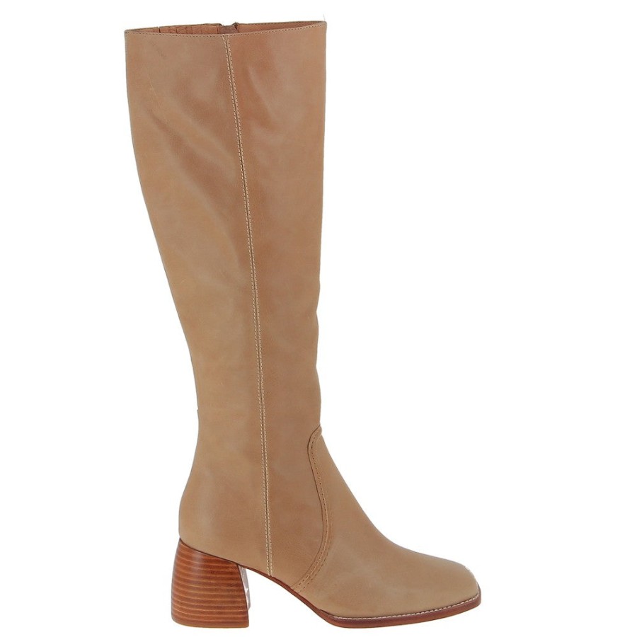 Womens Mollini Knee High Boots | Mollini Perri Camel Knee High Boot