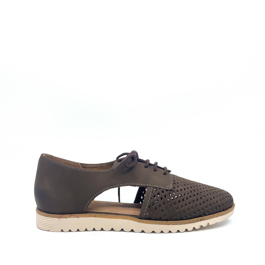 Womens Gino Ventori | Gino Ventori Jepson Brown Lace Up