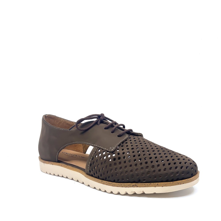 Womens Gino Ventori | Gino Ventori Jepson Brown Lace Up