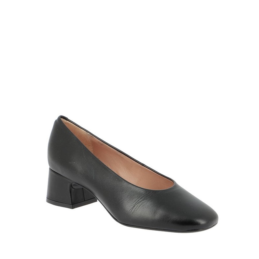 Womens Unisa Low Heels | Unisa Leia Black Pump