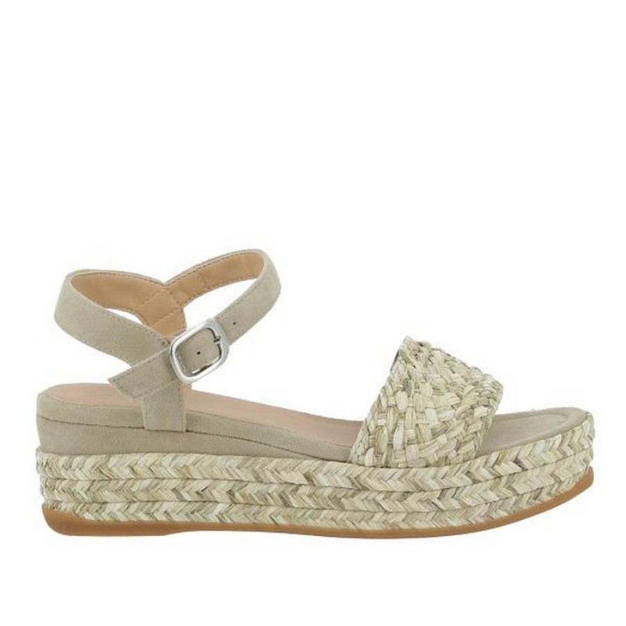 Womens Unisa | Unisa Godell Taupe Espadrille Sandal