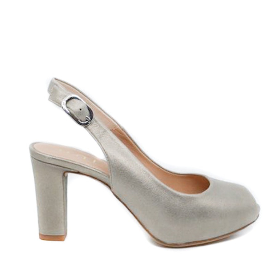 Womens Unisa | Unisa Nicka Soft Gold Platform Heel