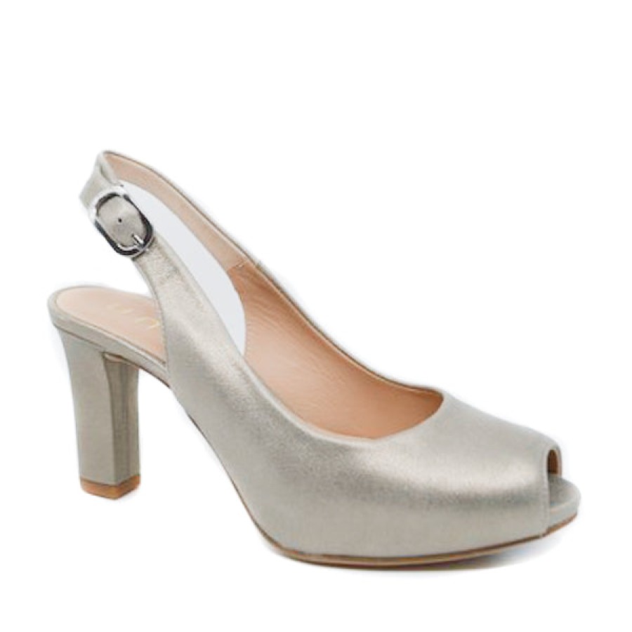 Womens Unisa | Unisa Nicka Soft Gold Platform Heel