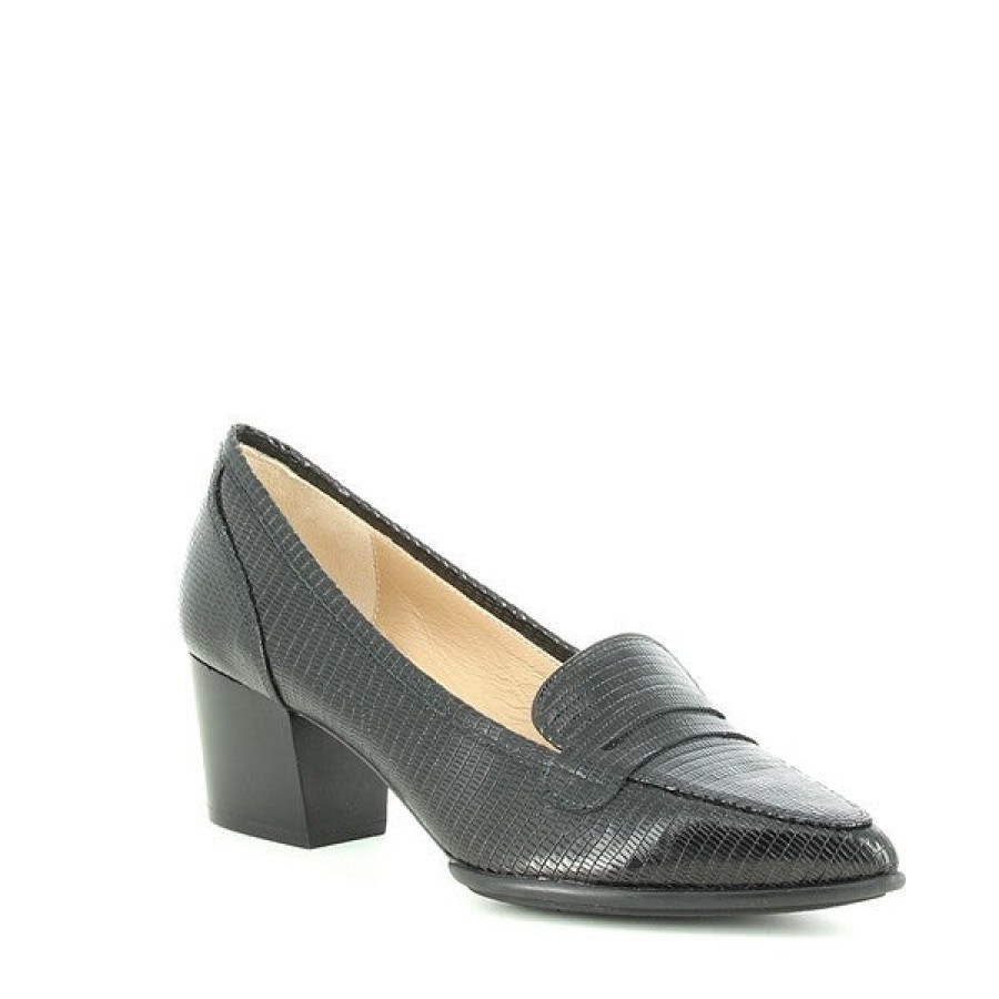 Womens Unisa | Unisa Jackpot Black Croc