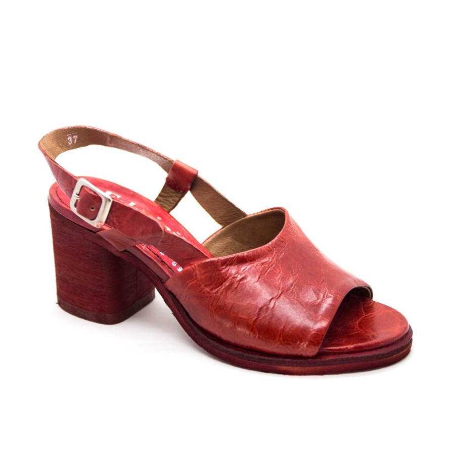 Womens Felmini | Felmini B122 Red Slingback Heeled Sandal