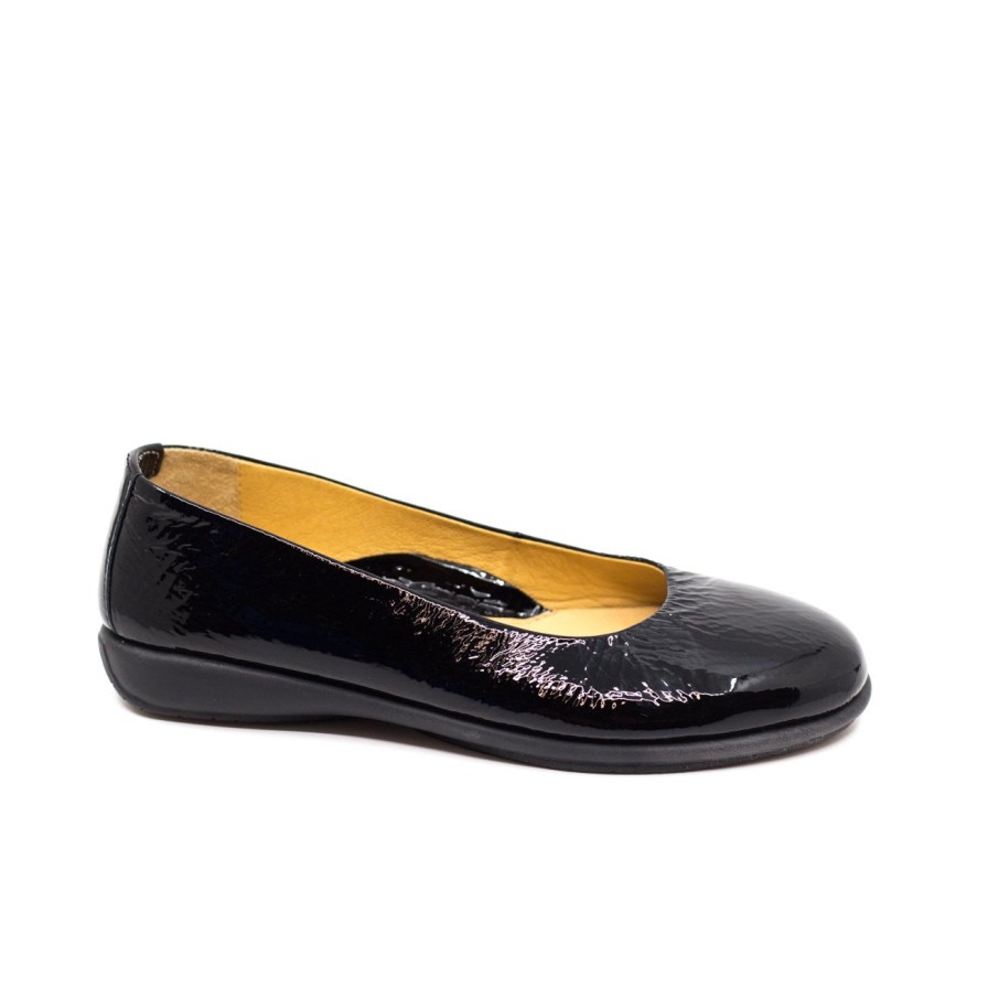 Womens Relax Low Heels | Relax 1118-03 Black Flat Pump