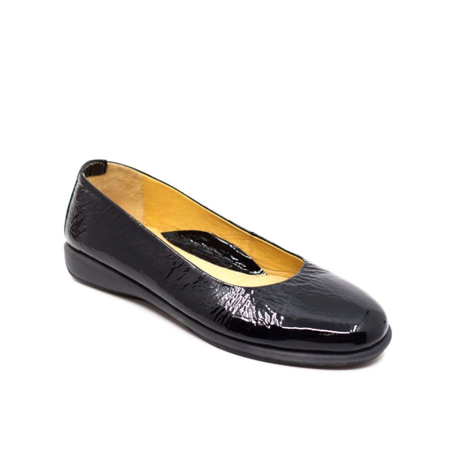 Womens Relax Low Heels | Relax 1118-03 Black Flat Pump