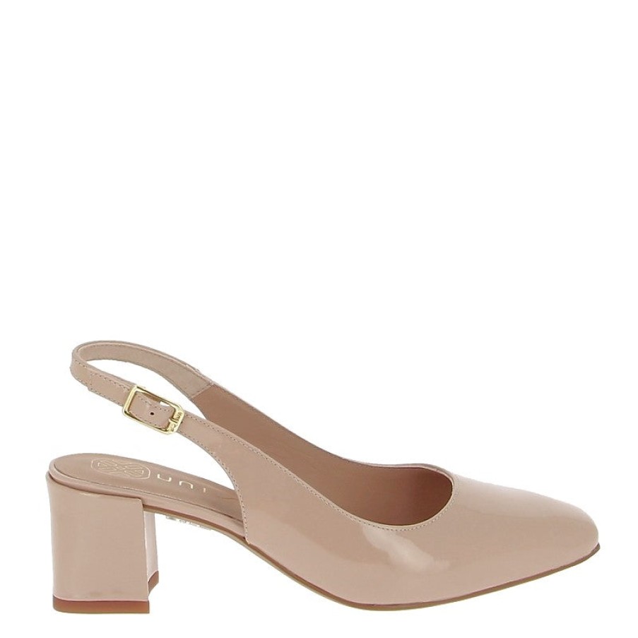 Edits Unisa | Unisa Lauri Patent Nude Slingback Pump