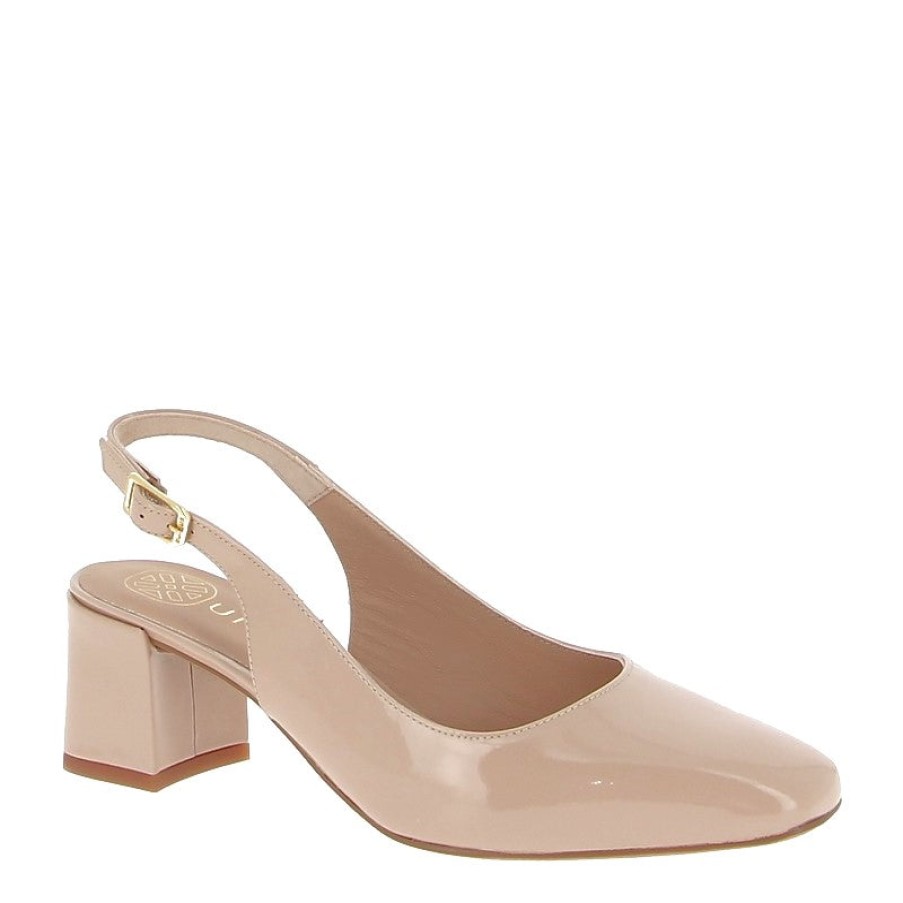 Edits Unisa | Unisa Lauri Patent Nude Slingback Pump