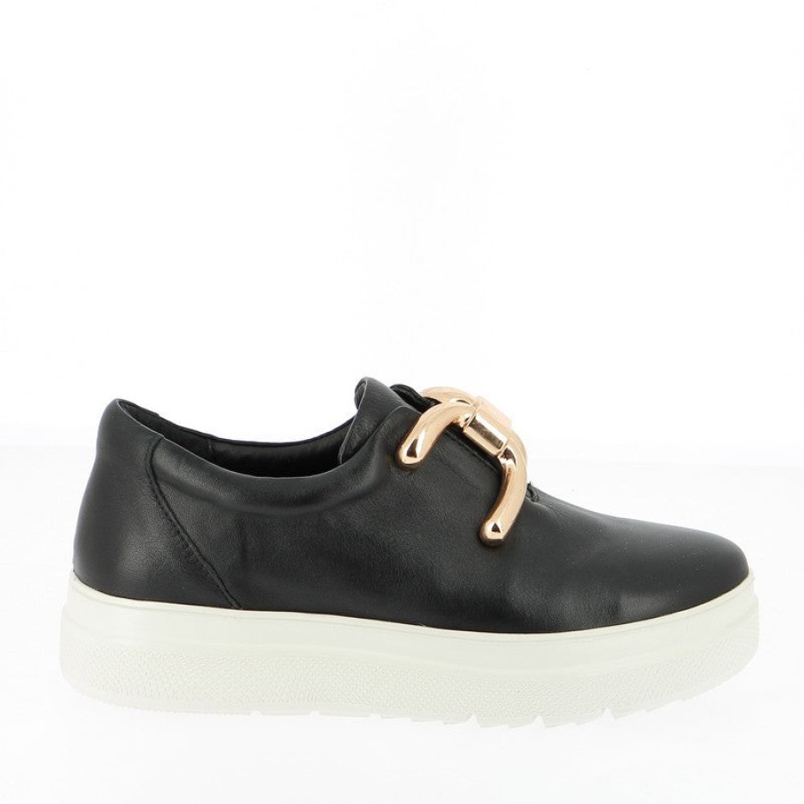 Womens Gelato | Gelato Bianca Black Slip On Sneaker