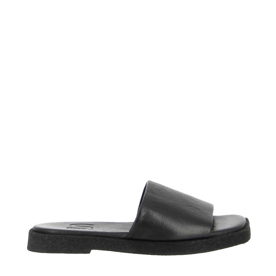 Womens Sempre Di Low Heels | Sempre Di 9554 Black Slide