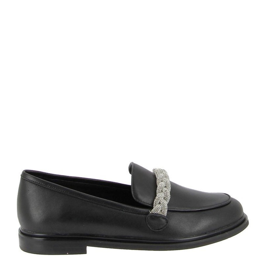 Edits Mollini | Mollini Galya Black Slip On Loafer