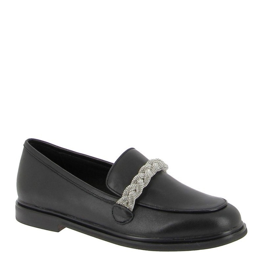 Edits Mollini | Mollini Galya Black Slip On Loafer