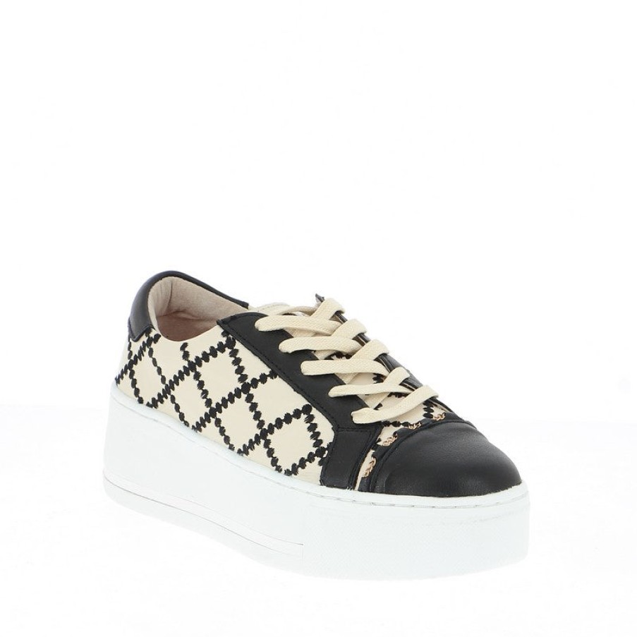 Womens Alfie & Evie | Alfie & Evie Frankie Black/Cream Sneaker