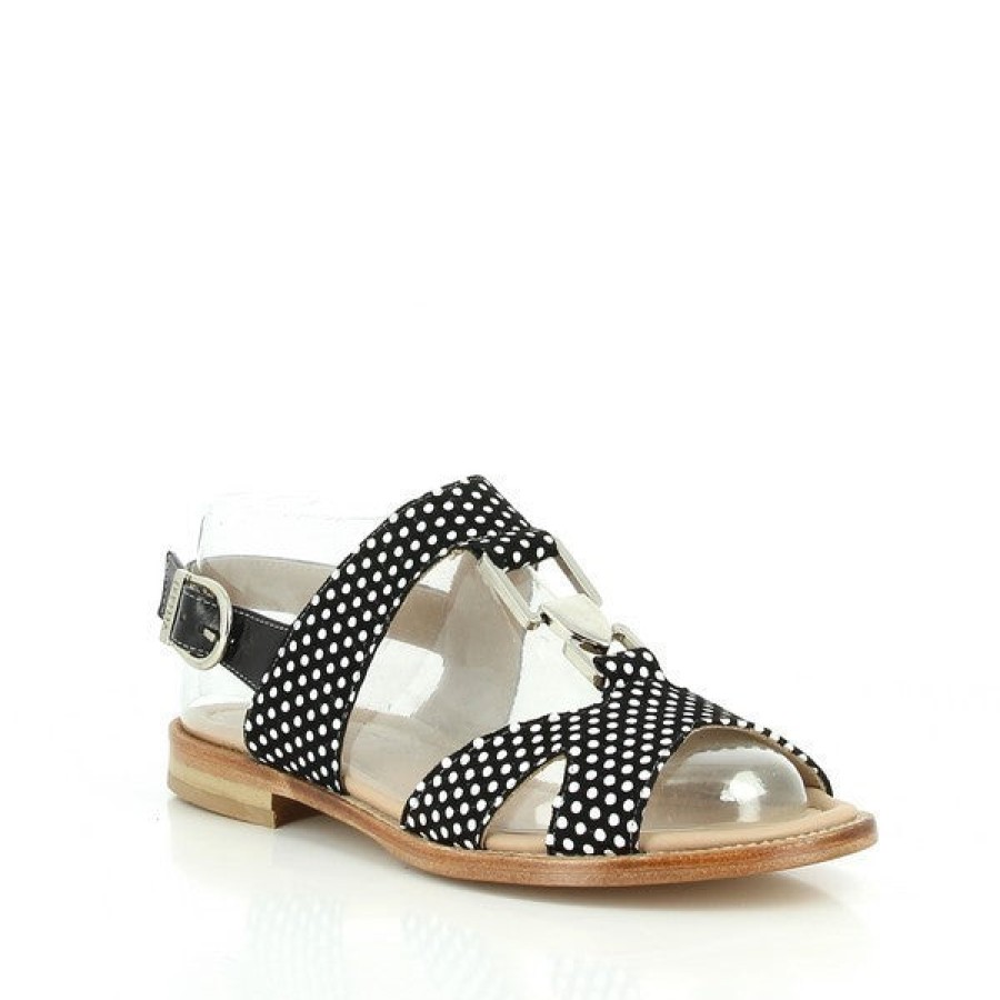 Womens Torretti Low Heels | Torretti 7425 Black/White