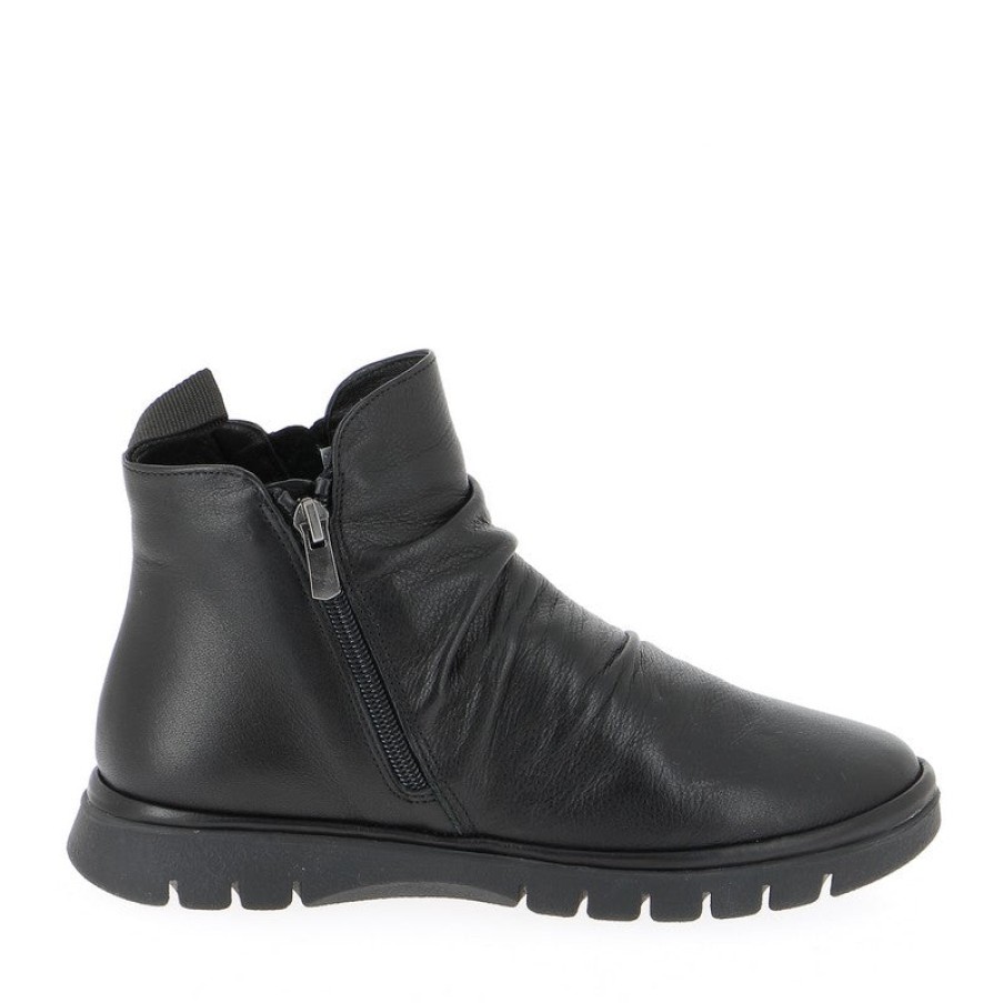 Womens Thyme & Co Ankle Boots | Thyme & Co Tyros Black Ankle Boot