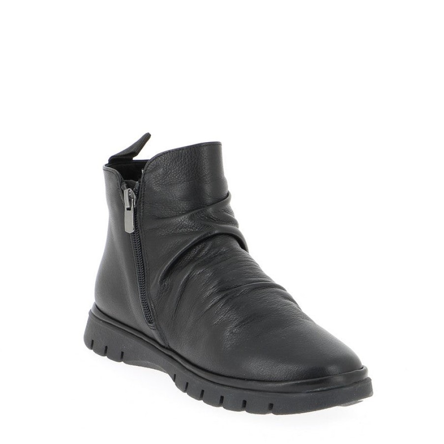 Womens Thyme & Co Ankle Boots | Thyme & Co Tyros Black Ankle Boot