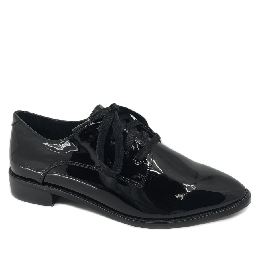 Womens Nude | Nude Delilah Black Patent Lace Up