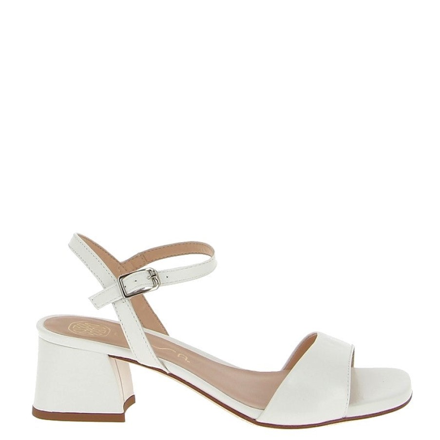 Edits Unisa | Unisa Kirk White Heeled Sandal