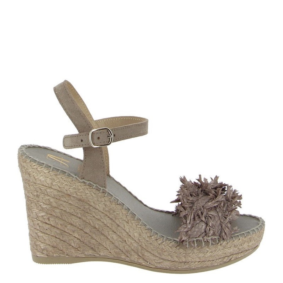 Womens Juncal Aguirre | Juncal Aguirre 2659 Grey Wedge Espadrille