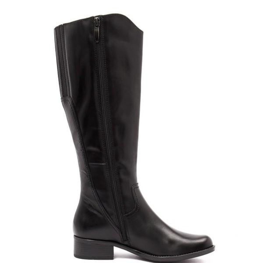 Womens Gino Ventori Knee High Boots | Gino Ventori Elate Black Knee High Boot