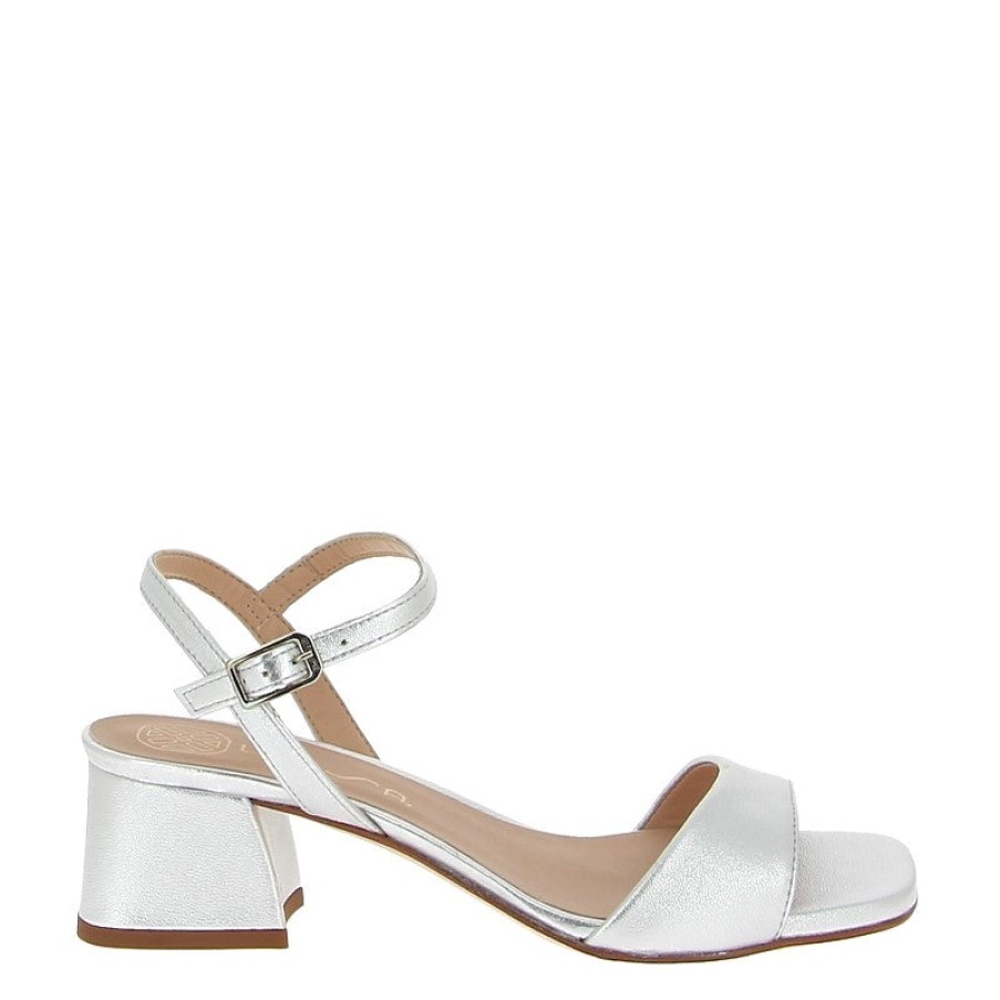 Edits Unisa | Unisa Kirk Silver Heeled Sandal