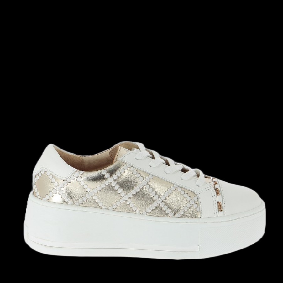 Womens Alfie & Evie | Alfie & Evie Frankie Gold Sneaker