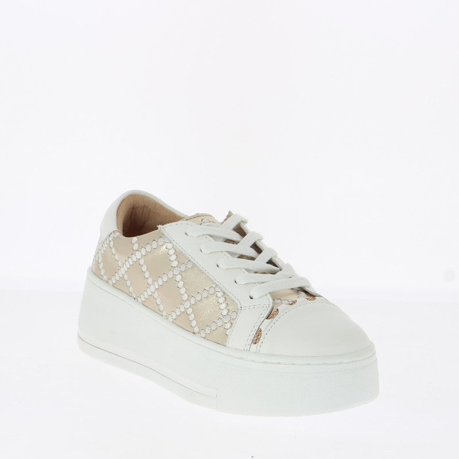 Womens Alfie & Evie | Alfie & Evie Frankie Gold Sneaker