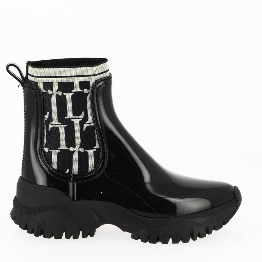 Womens Lemon Jelly | Lemon Jelly Elliot Black Gum Boot