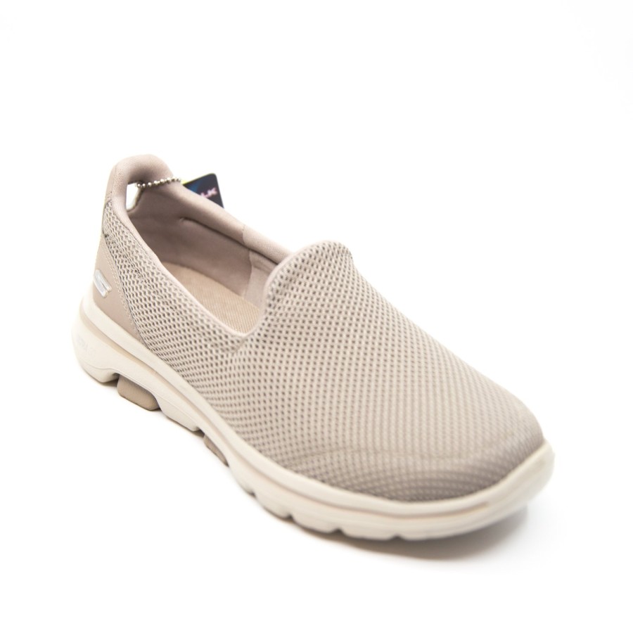 Womens Skechers | Skechers 15901 Taupe Slip Ons