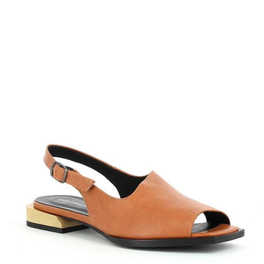 Womens Yuko Imanishi Low Heels | Yuko Imanishi 702018 Tan Slingback Sandal