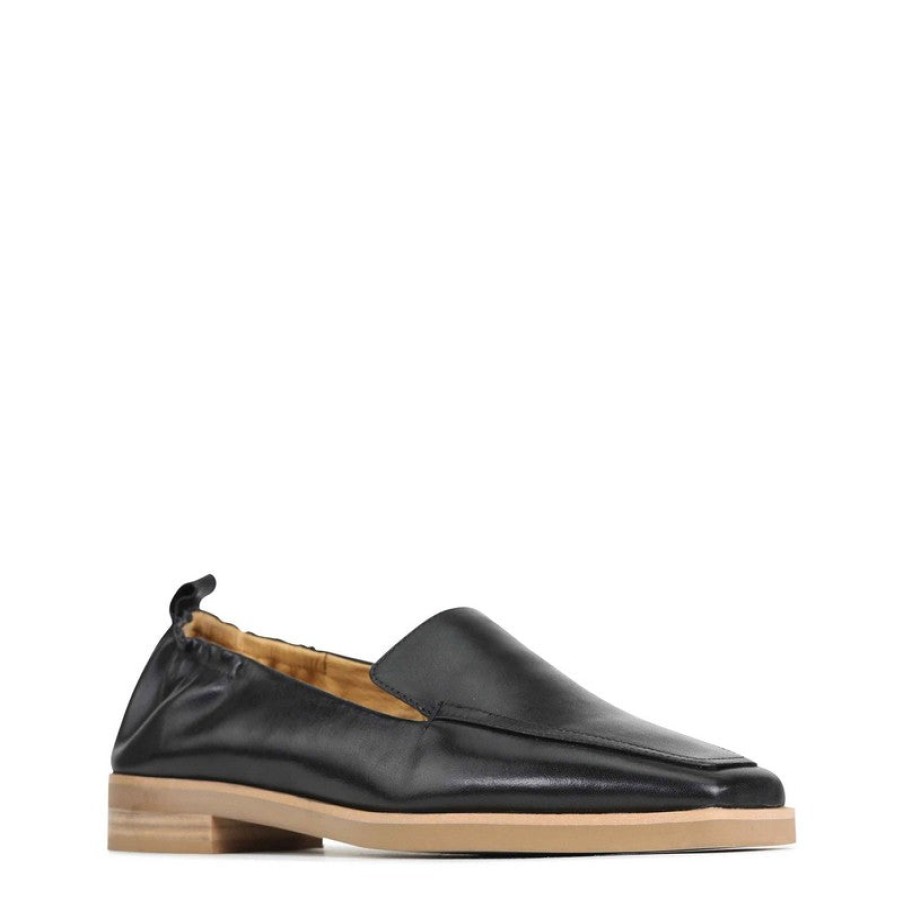 Edits Eos | Eos Esther Black Slip On Loafer