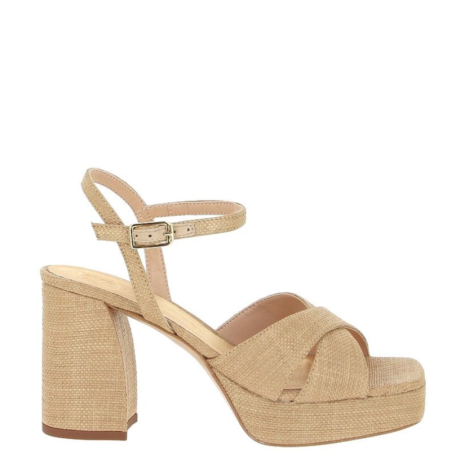 Edits Unisa | Unisa Ozzy Natural Raffia Platform Sandal