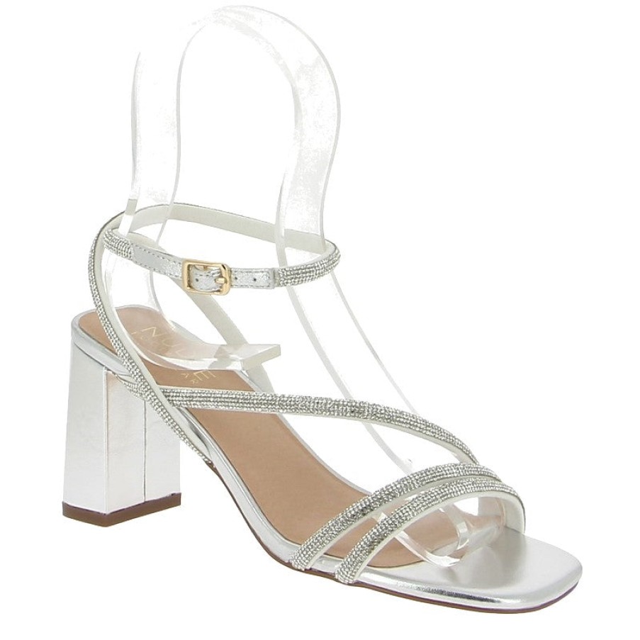 Edits Nude | Nude Dante Silver Heeled Sandal